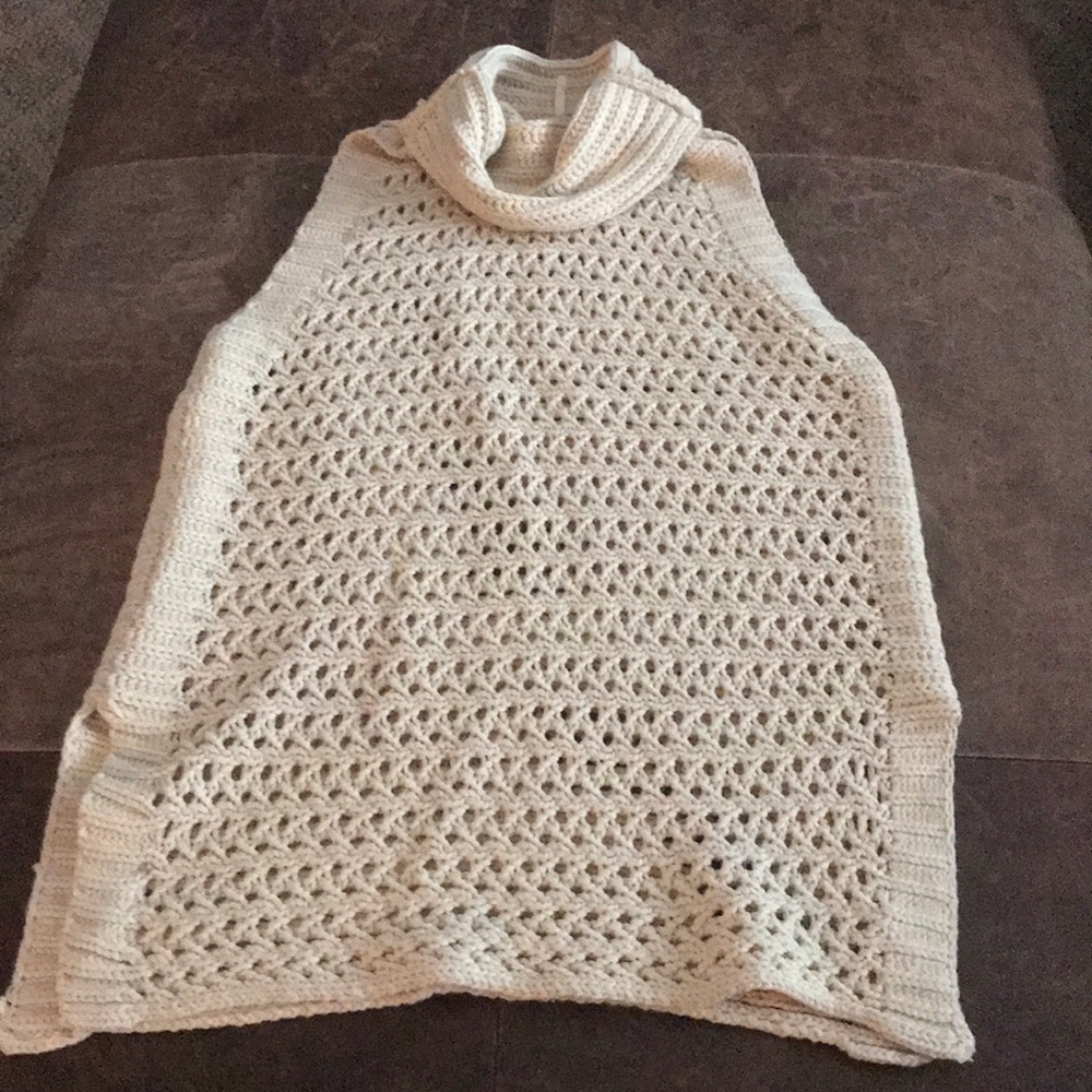 Free people sleeveless turtleneck sweater